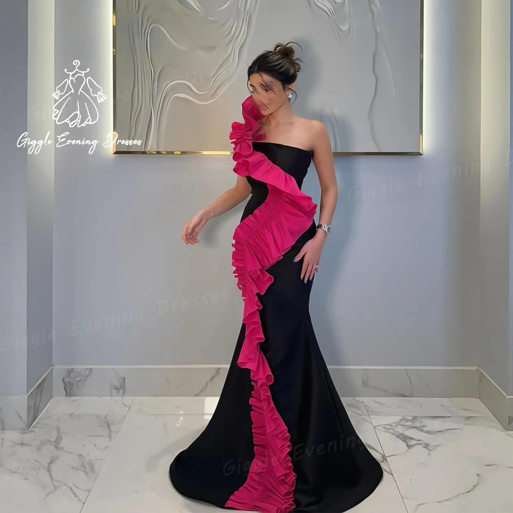 Giggle Homecoming season Ruched Crepe Party formal gown Luxury Close-fitting Mermaid saudi evening dresses women elegant 2024