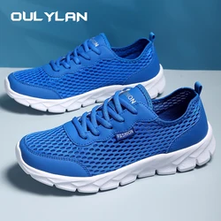 Oulylan Breathable Men Running Shoes High Quality Soft Fashion Casual Sneaker Lightweight Shoe Flexible Anti-slip Sneakers