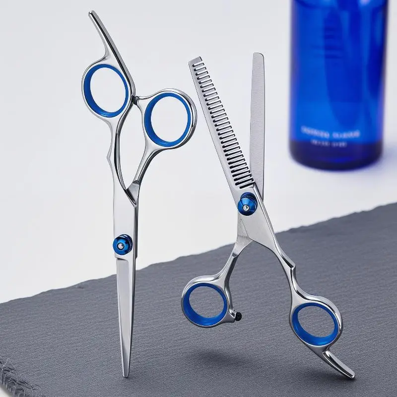 Hair Cutting Scissors Set 6 Inch Professional Salon Thinning Shears for Hairdresser Barber Home Hair Grooming Complete Tools
