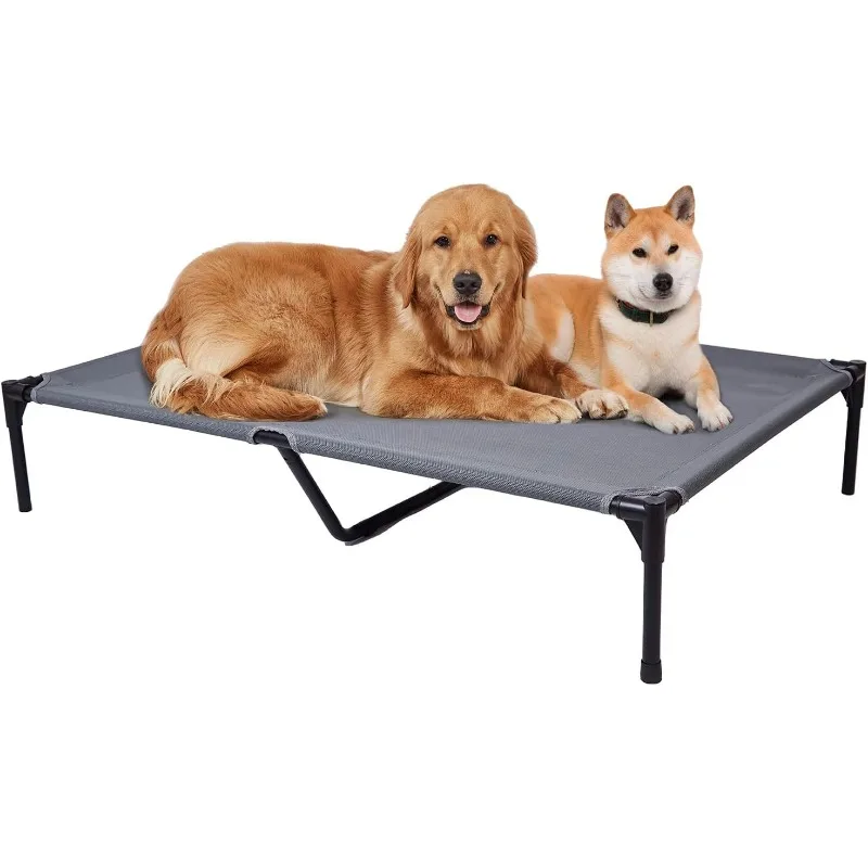 Elevated Outdoor Dog Bed - Dog Cots for Large Dogs XL, Heavy Duty Raised Cot Waterproof, Cooling Pets Bed