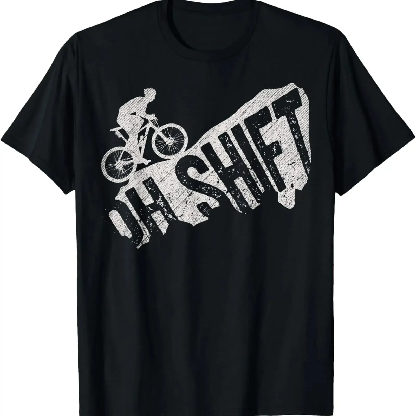 Oh Shift Mountainbike Fahrrad Bike Fahrer Radfahrer lustiges Geschenk T Shirt vintage Washed Top For Everyday Wear Versatile