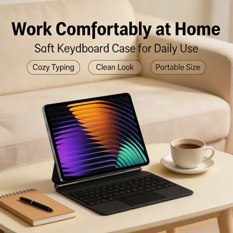 Wireless Multi‑Language Keyboard Folio for Xiaomi Pad 7 2024 11.2