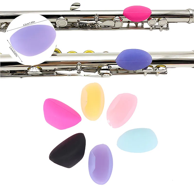 1Pc Flute Left Finger Rest Silicone Hand Rest Set Children's Corrective Hand Type Non-Slip Heightened Color Hand Rest