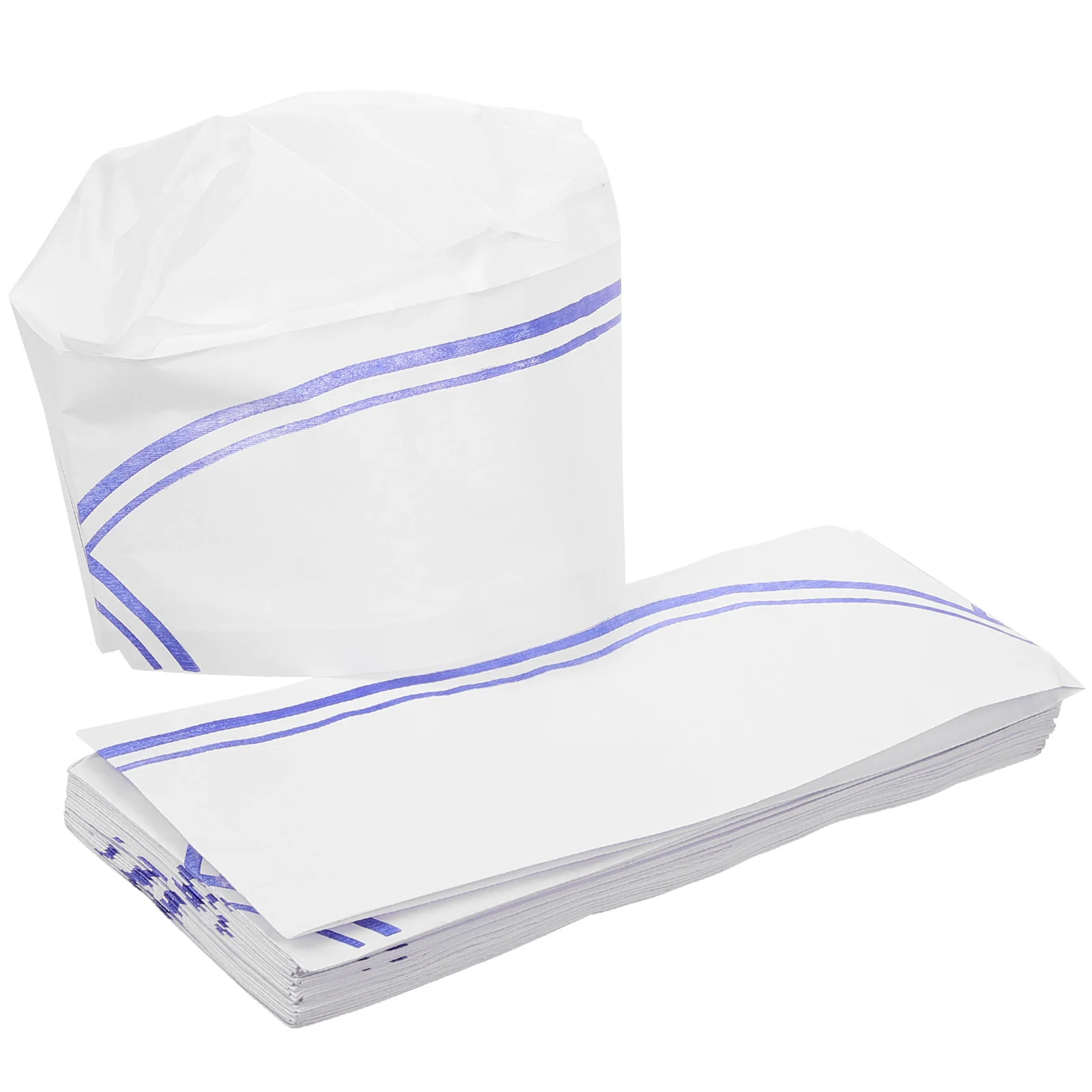40 Uds. Gorro de Chef desechable, gorro de cocina de papel, duradero, grueso, cómodo, adecuado para hombres y mujeres en restaurante