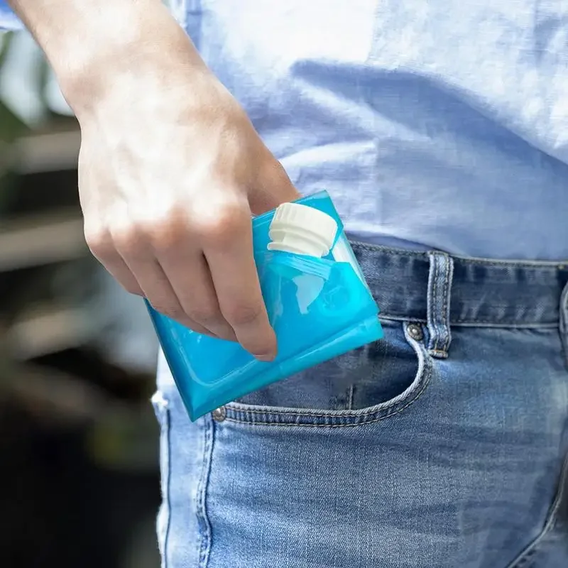 Sacos de gelo reutilizáveis 5l/10l, pacotes de freezer seco com torneira, grande capacidade, saco de freezer para acampamento, caminhadas, bebidas, sacos de água