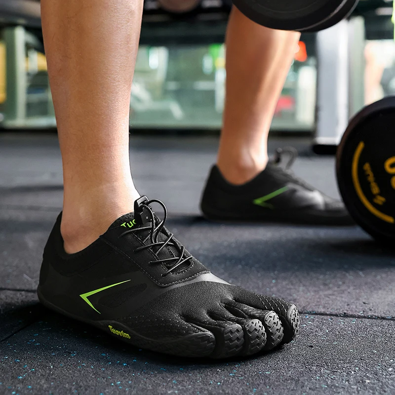 Men Separated Toe True Split Five Toe Barefoot Shoes Lightweight Non Slip Gym Workout Running Climbing Outdoor Sports Shoes