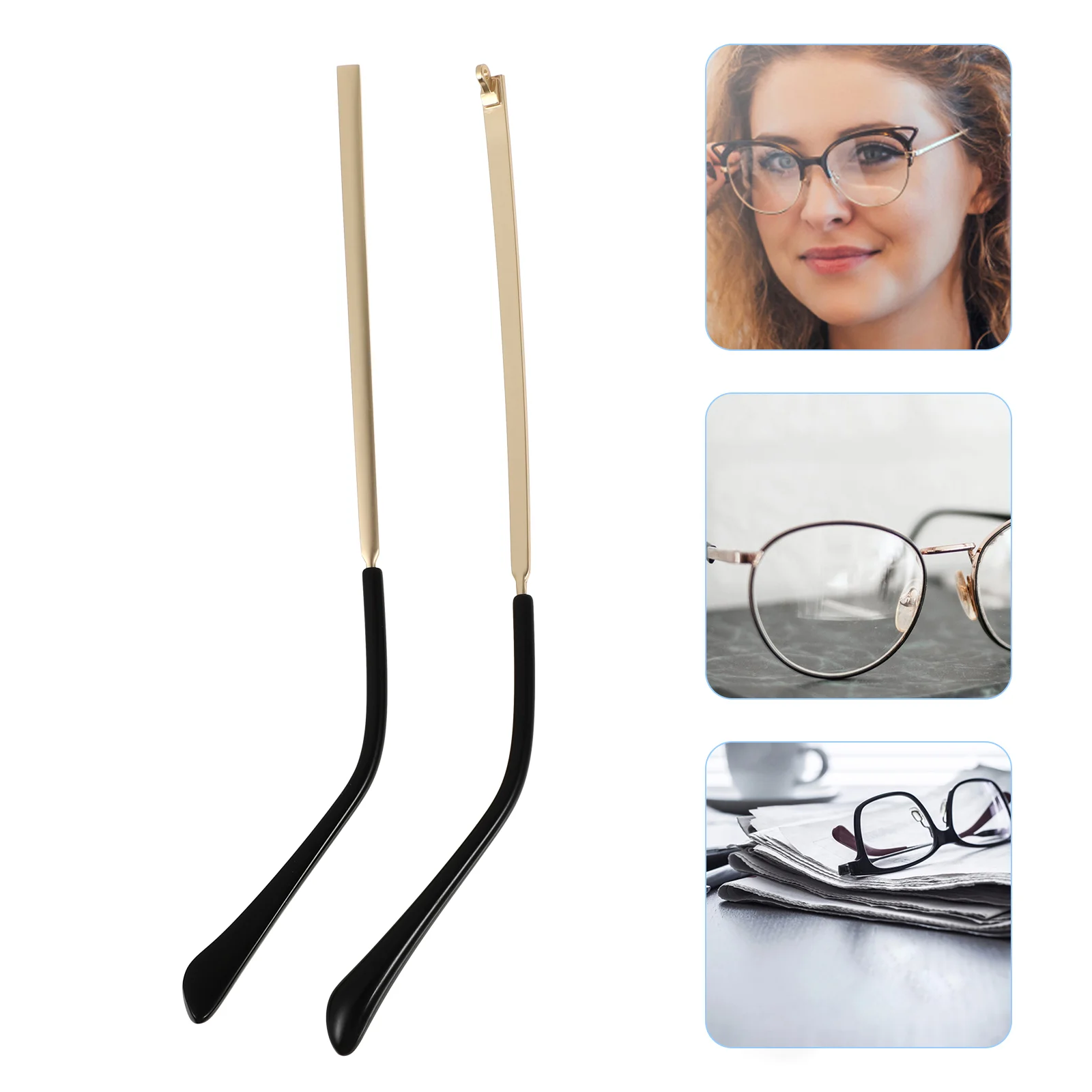 Glasses Accessories Sunglasses Arm Replacement Temples Metal Frame Hinged Arms Reading Spring