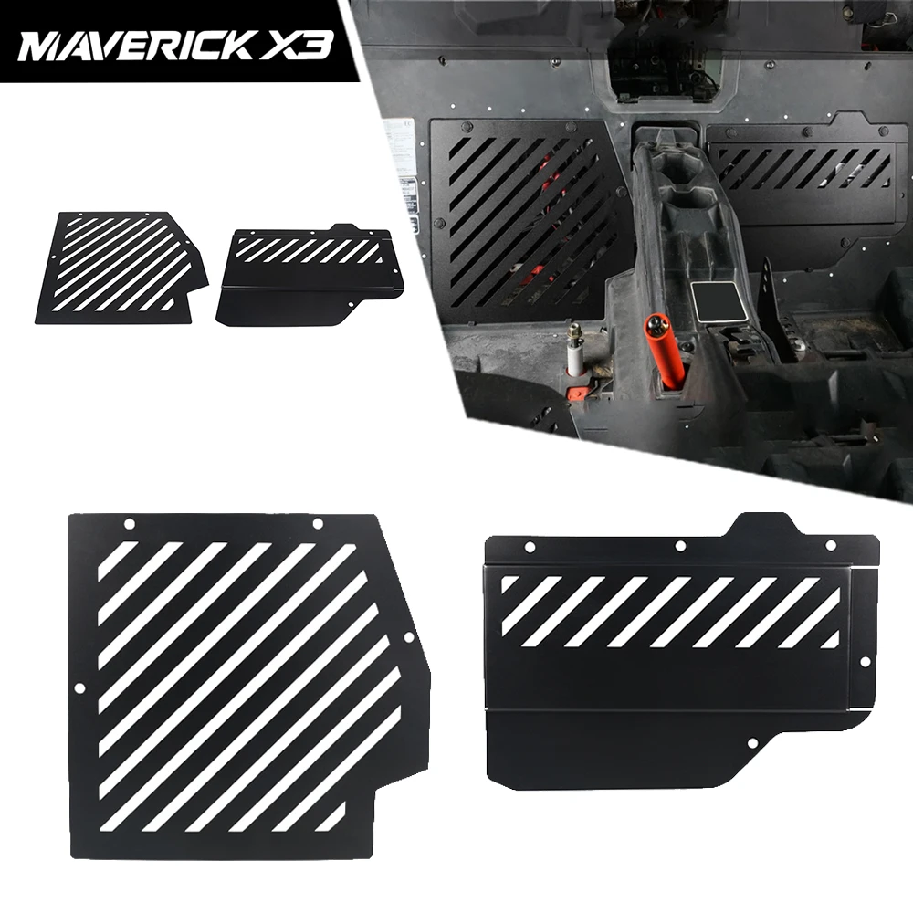 UTV ECU And Battery Cover Kit For Can Am Maverick X3 R RR MAVERICK X3 MAX R RR 2017-2020 2019 2018 Laser Cutting Accessories