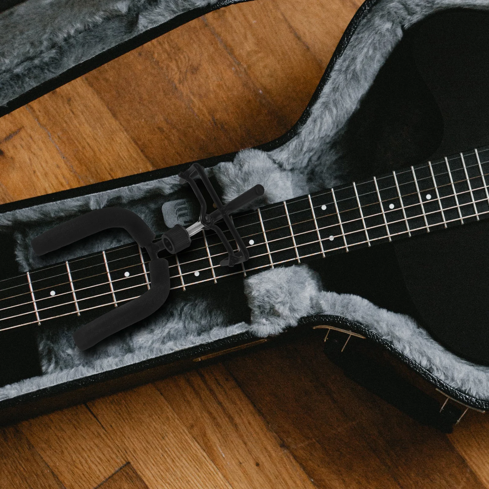 Uchwyt do gitary, wieszak na akustyczną, elektryczną, basową, ukulele, skrzypce, mandolinę, oszczędzający miejsce, metalowy haczyk, łatwy montaż, dekoracyjny.