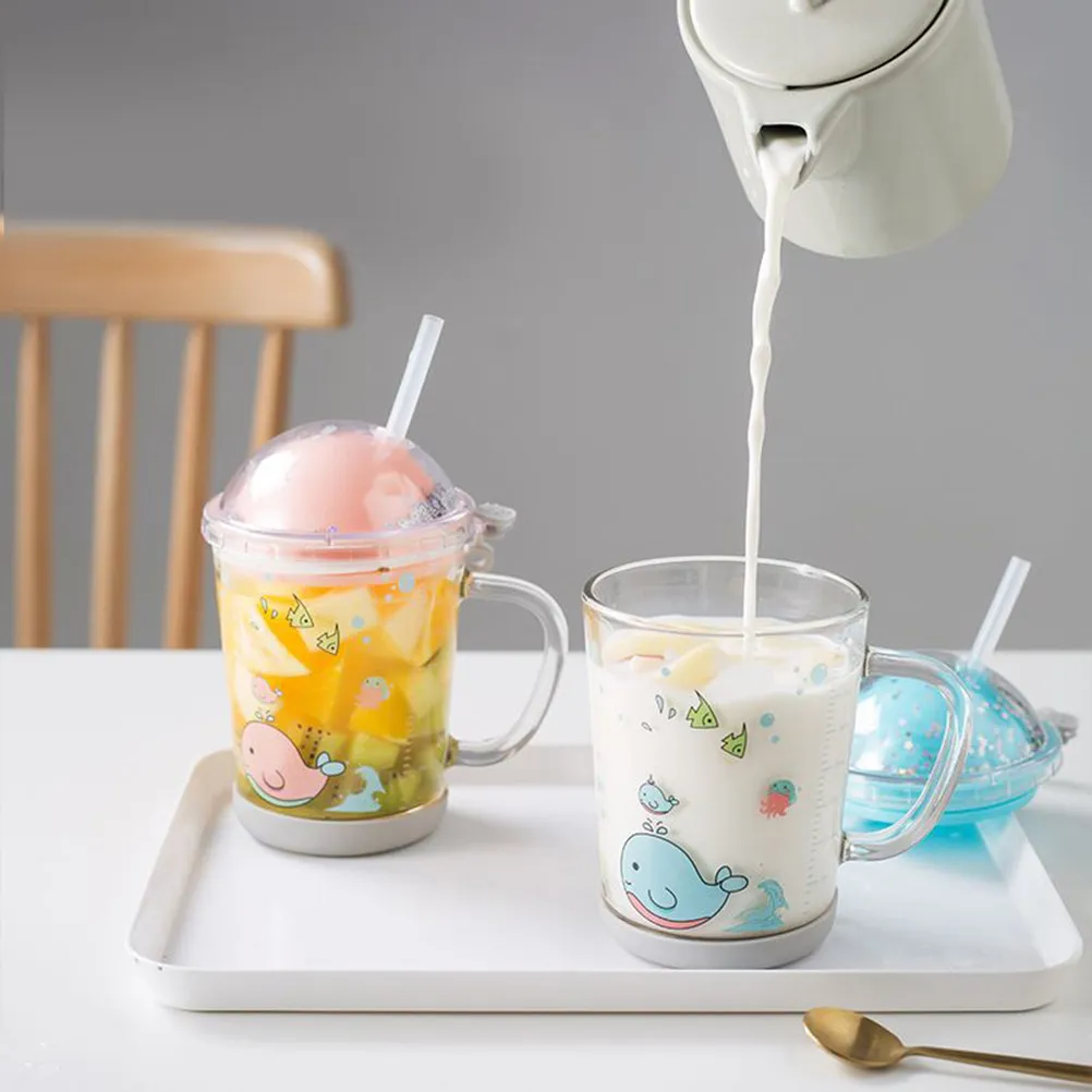Straw Cup Water Drinking Cup Glass Cup Water Cup Drinking Bottle