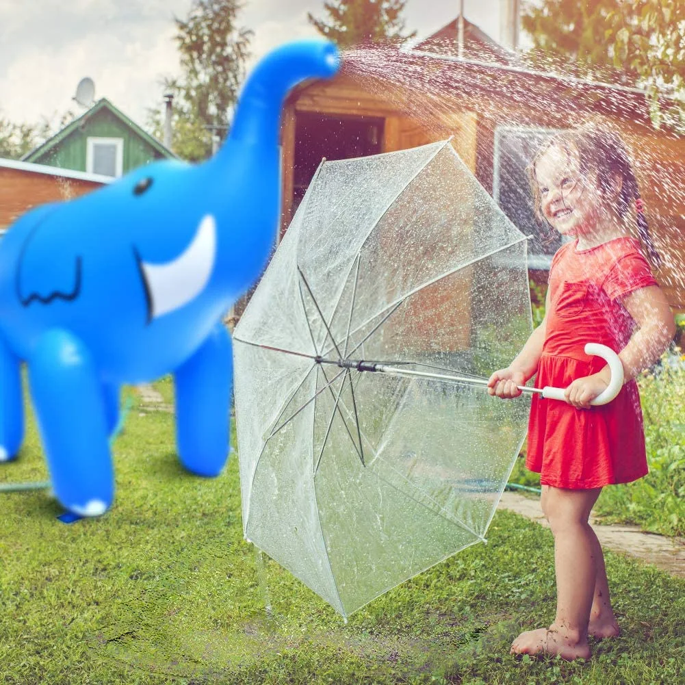 Água inflável elefante arco-íris dinossauro arco crianças ao ar livre jogando brinquedos piscina