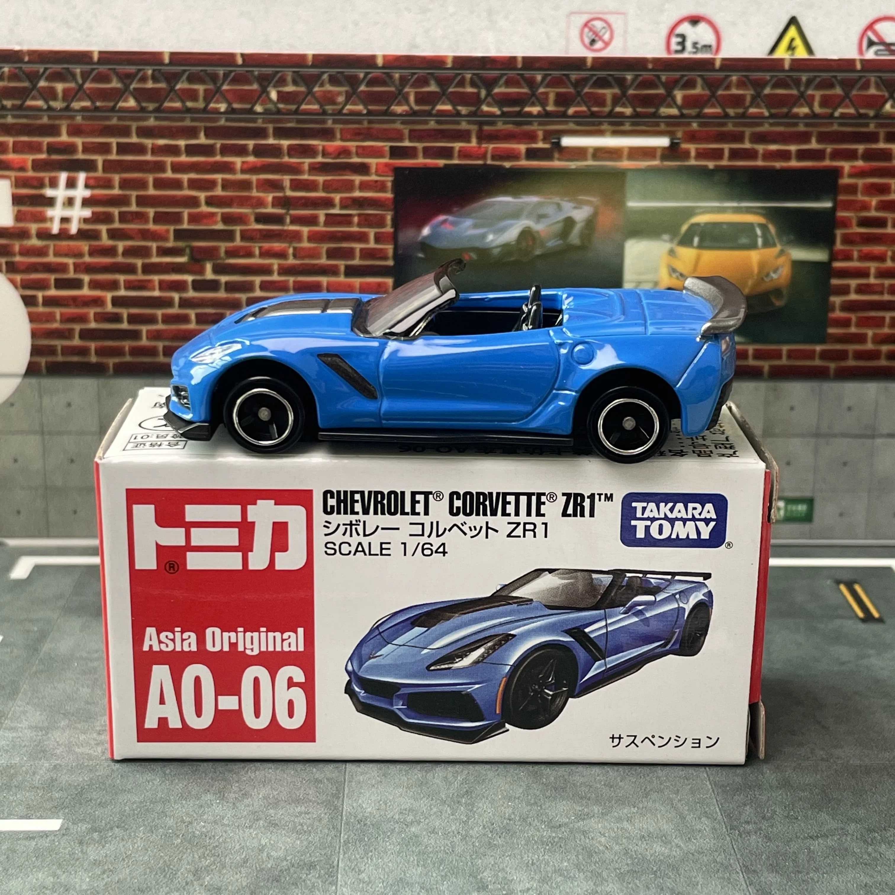 Tomica NR. AO-06 CHEVROLET CORVETTE ZR1 Casting Statische Legering Auto Voertuig Diecast Metaal Modus Collectie Display Jongen Speelgoed Gift