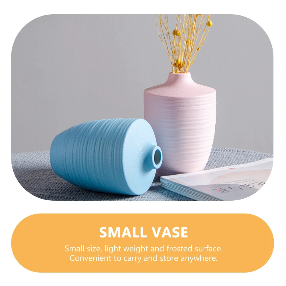

Ceramic Small Flower Vase Frosted Texture Stable Flat Bottom Ideal for Hydroponics Artificial Flowers Flower Vase