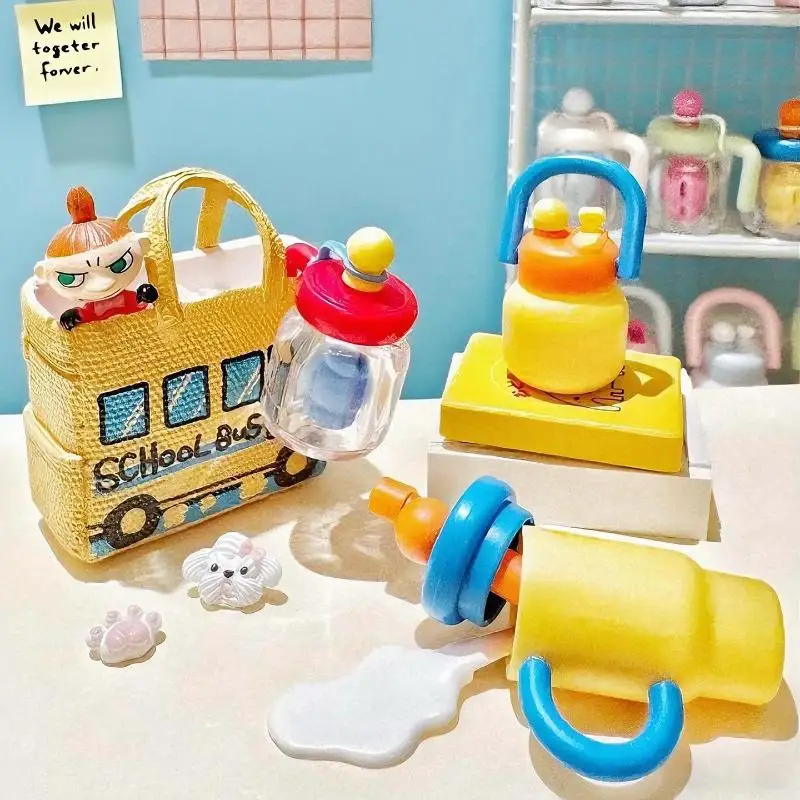 เคาน์ตี้ 1/6 สเกลมินิบ้านตุ๊กตาขวดน้ำจำลองกาต้มน้ำตุ๊กตาของเล่นสำหรับเด็กผู้หญิง