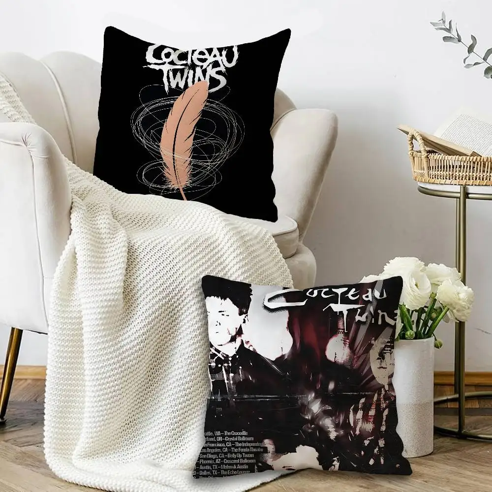 Band C-Cocteau Twins Cushion Cover Inches Farmhouse Decor Home Throw Pillow Covers for Couch Decorations