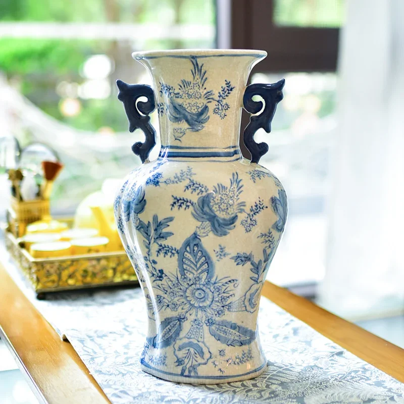 

New Chinese ceramic vase, living room, home furnishing, wine cabinet, ornaments, ornaments,porch furnishings