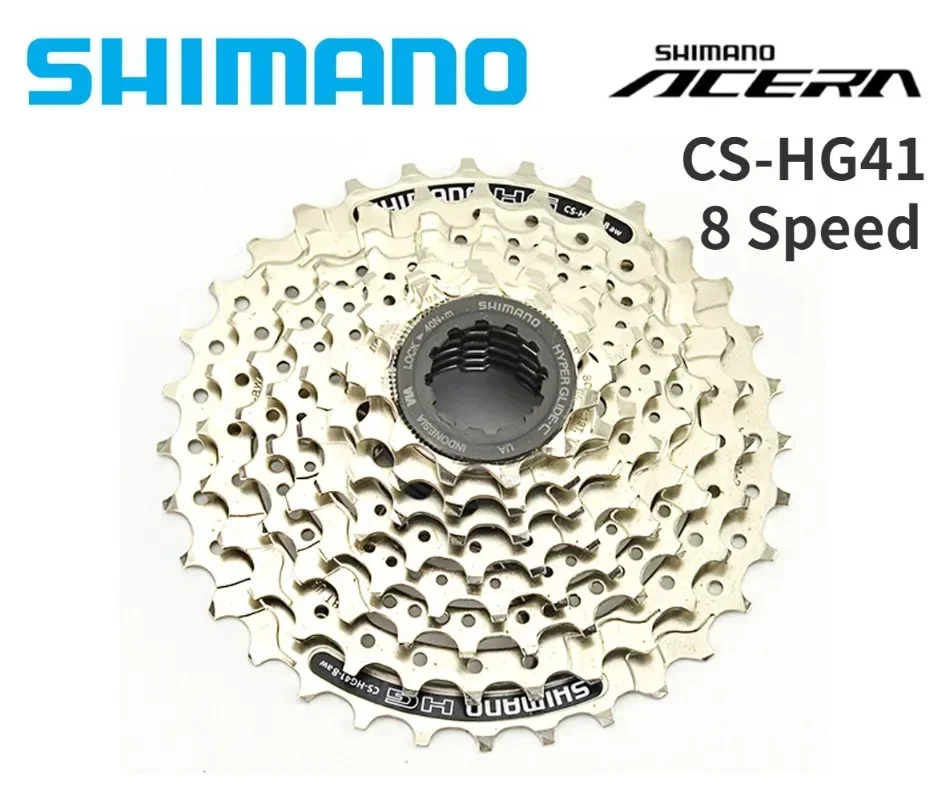 Shimano CS-HG41-8 Bike Cassette MTB Mountain Bicycle HG41-8 Freewheel 8 Speed Flywheel HG41 Cassette 11-32T Crankset