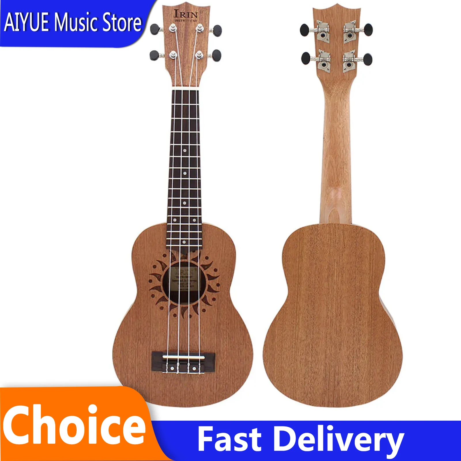 irin-21-inch-ukulele-4-strings-guitar-sunflower-hawaiian-mini-guitarra-mahogany-ukulele-for-beginner-stringed-instrument