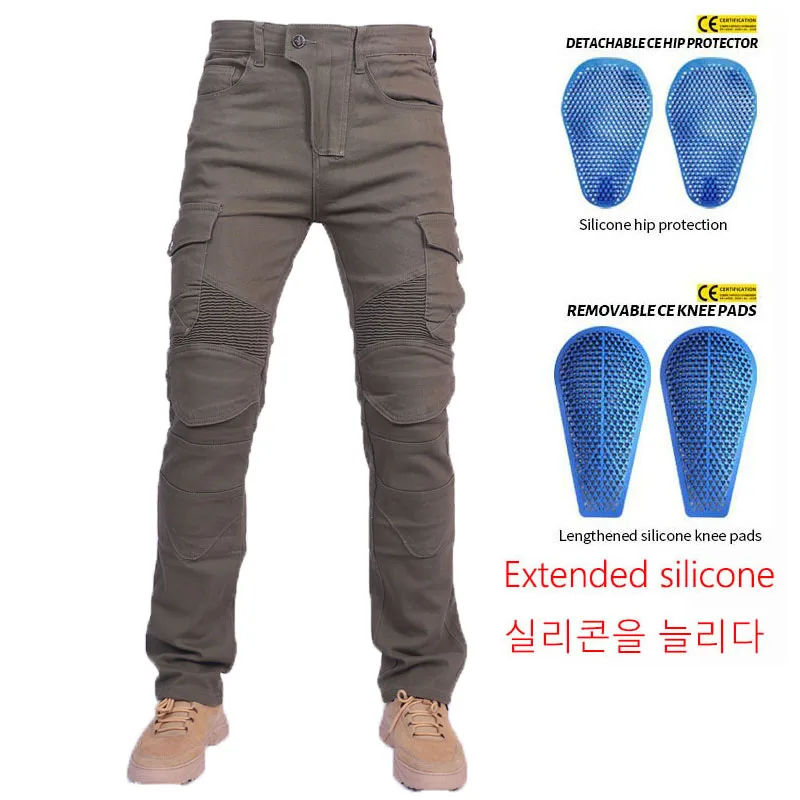 Men's Motorcycle Featherbed Jeans Standard Version Summer Riding Trousers Car Ride Comfortable Breathable Pantalones Motocicleta