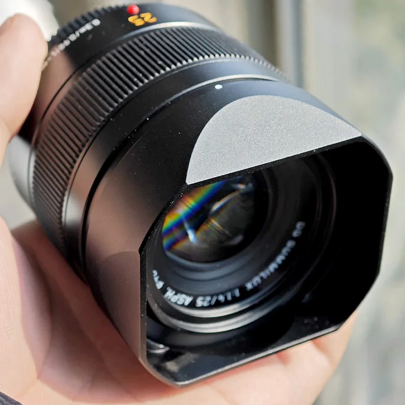 Bayonet Metal Square Len hood  Comes With Metal Cap for Panasonic LUMIX LEICA DG SUMMILUX 25mm F1.4 ASPH