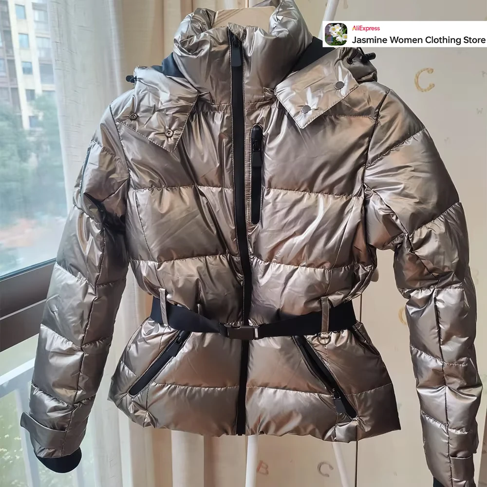 Mulheres inverno 2024 confortável clássico parkas moda gola casaco de neve com bolsos frontais 4 cores high street cobrir outwears