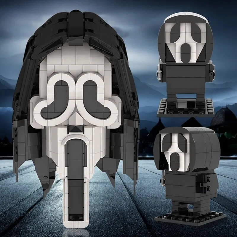 

MOC Horror Movie Figure Halloween Building Blocks Toy Ghost Face Scream Mask Doll Model Children's Adult Christmas Gift Ornament