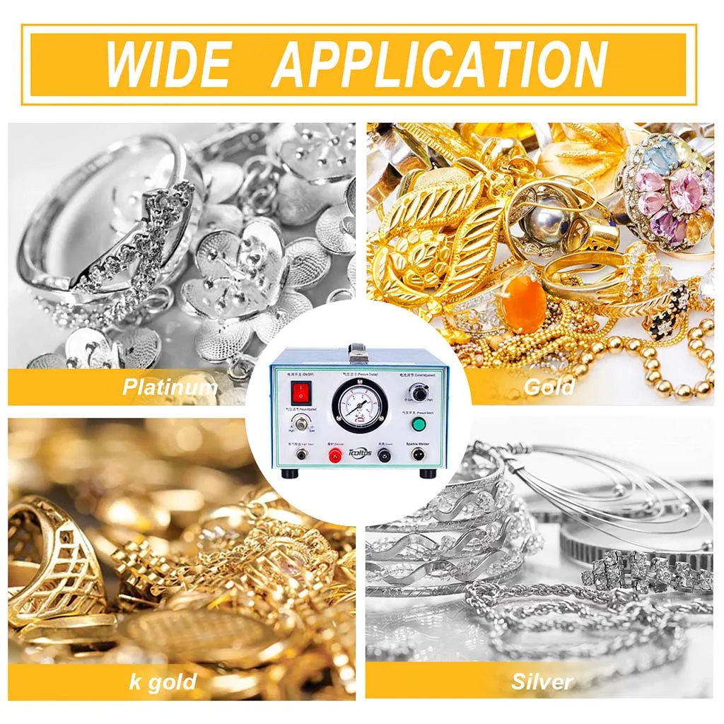 

High Quality Mini Spot Welder Machine for Jewelry 50A Ring Bracelet Necklace Glasses Welding Tool