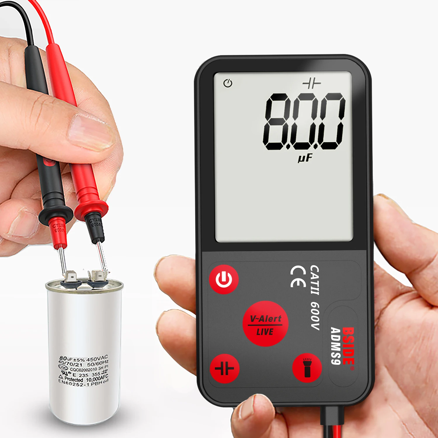 NOWY Multimetr cyfrowy Przenośny Multitester Inteligentny Tester dla elektryków T-RMS DC Napięcie AC Pojemność Dioda Ohm Hz NCV Merter