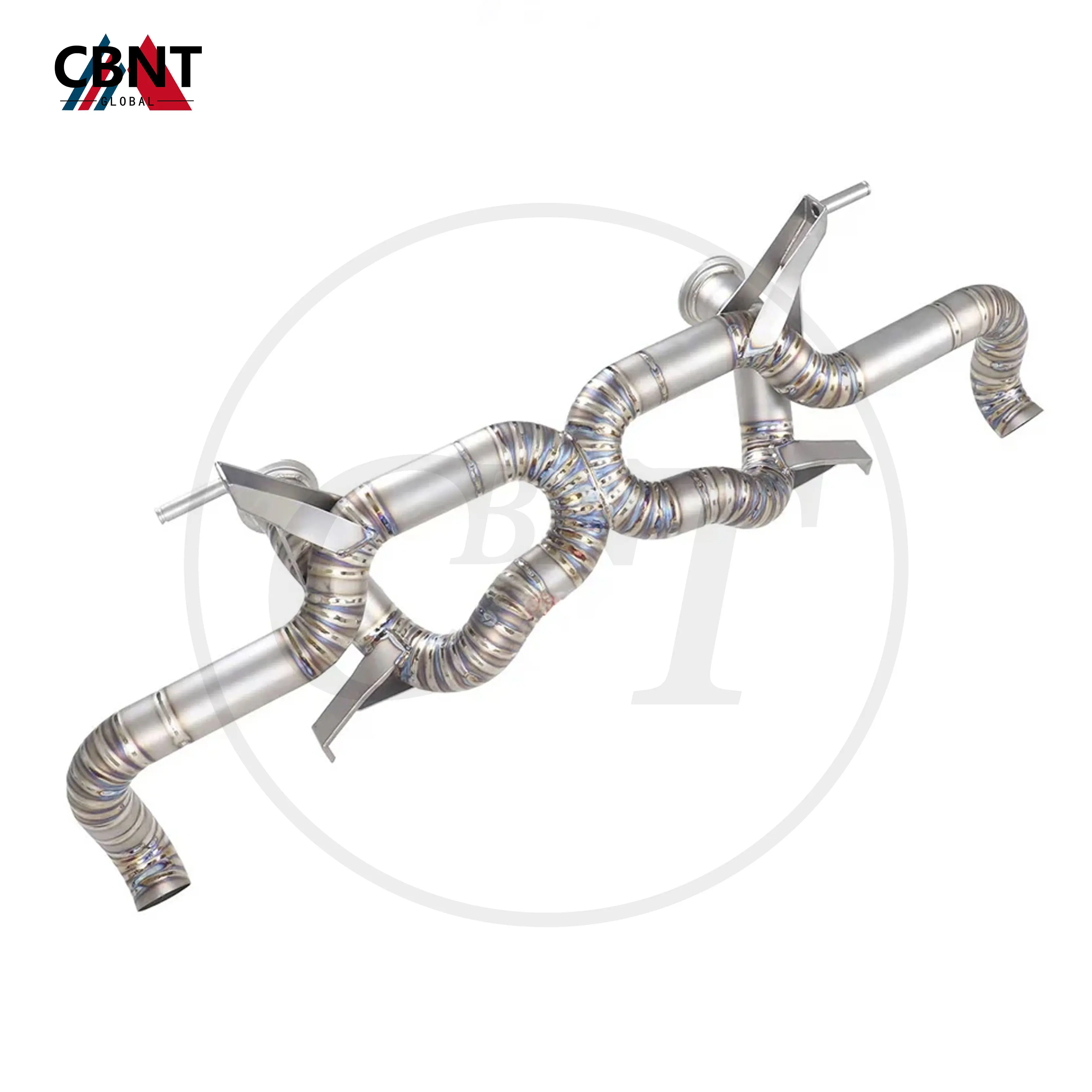 CBNT Exhaust-pipe Axle-back for Audi R8 V8 V10 Car Accessories High Quality Titanium Alloy Performance Exhaust System Catback