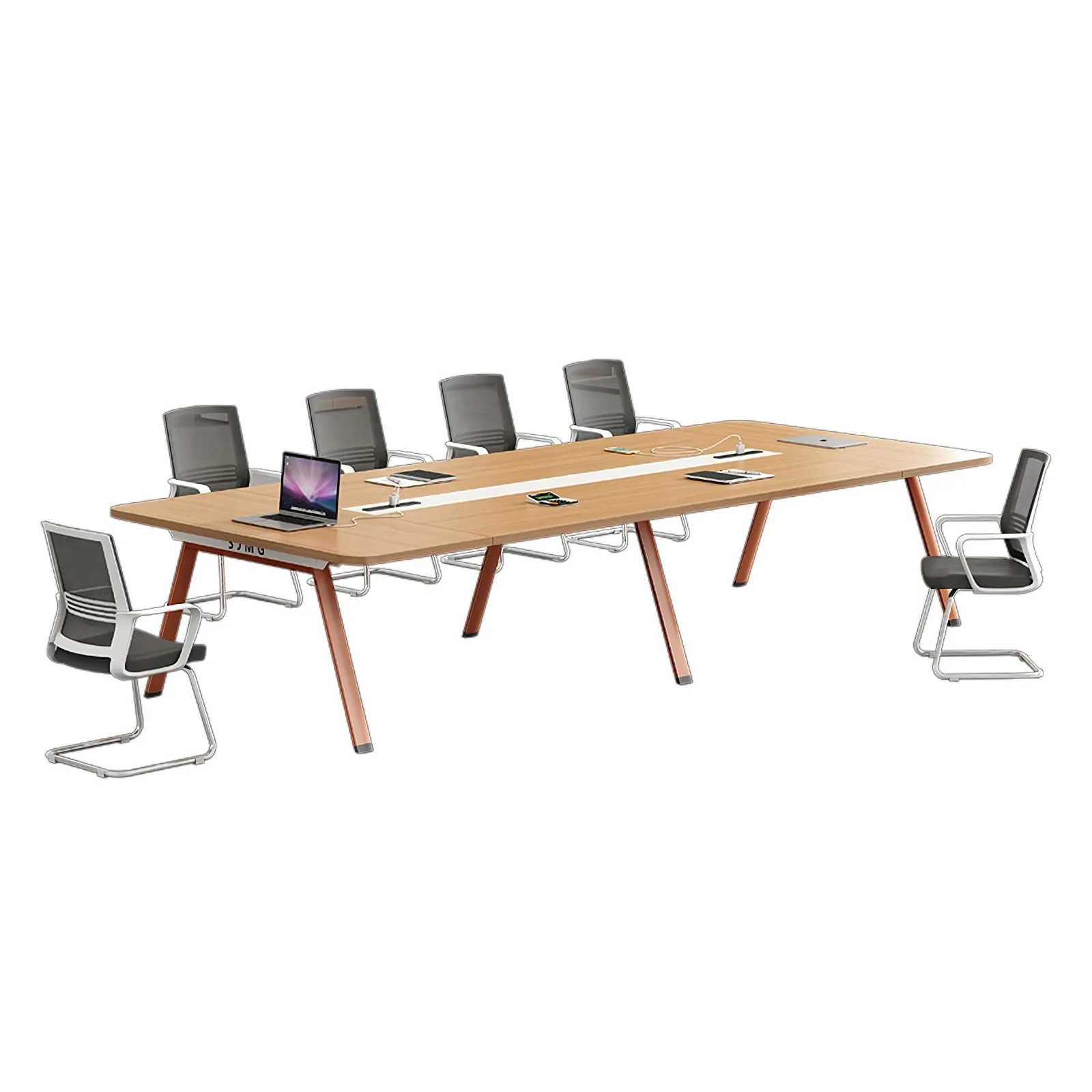 

Conference table simple modern large negotiation table rectangular conference table and chair combination