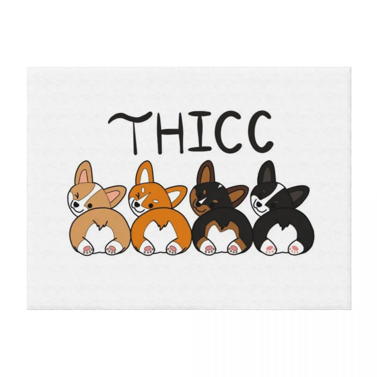 

Thicc Corgis Throw Blanket Sleeping Bag Blankets For Bed Blankets Sofas Of Decoration Furrys Blankets