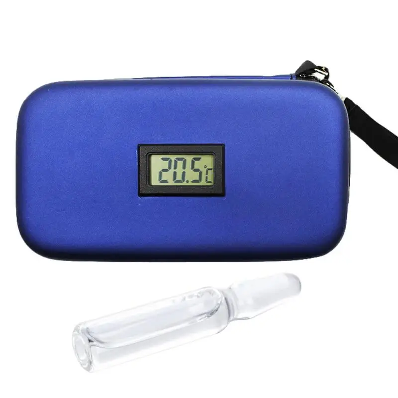 Medication Cooler For Travel Organizer Cooling Bag For Diabetic Supplies Real-Time Temperature Monitoring Lcd Digital Display