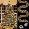 5/10M Christmas Color Strip Light String Ribbon Fairy Lamp Xmas Tree Ornaments Home Decoration DIY Garland Happy New Year Gift 1