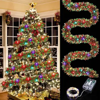 5/10M Christmas Color Strip Light String Ribbon Fairy Lamp Xmas Tree Ornaments Home Decoration DIY Garland Happy New Year Gift 1 5/10M Christmas Color Strip Light String Ribbon Fairy Lamp Xmas Tree Ornaments Home Decoration DIY Garland Happy New Year Gift 1