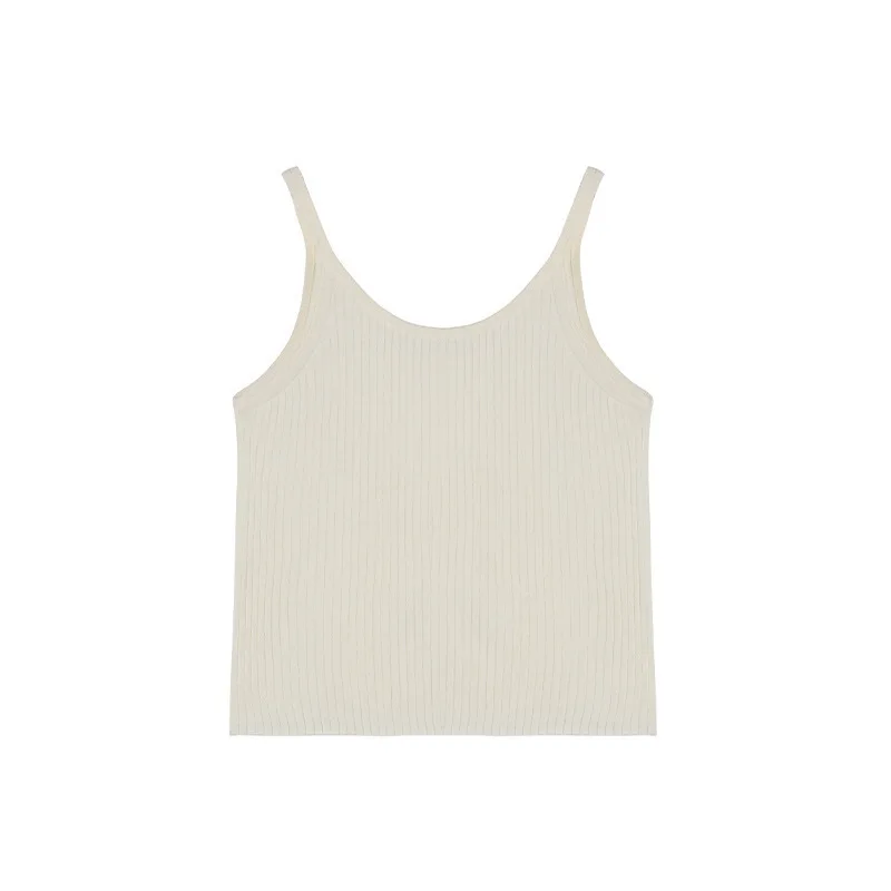 

Versatile Outer Wear Knitted Suspenders Women's 2026 Spring New Stacked Casual Sleeveless Vest Top