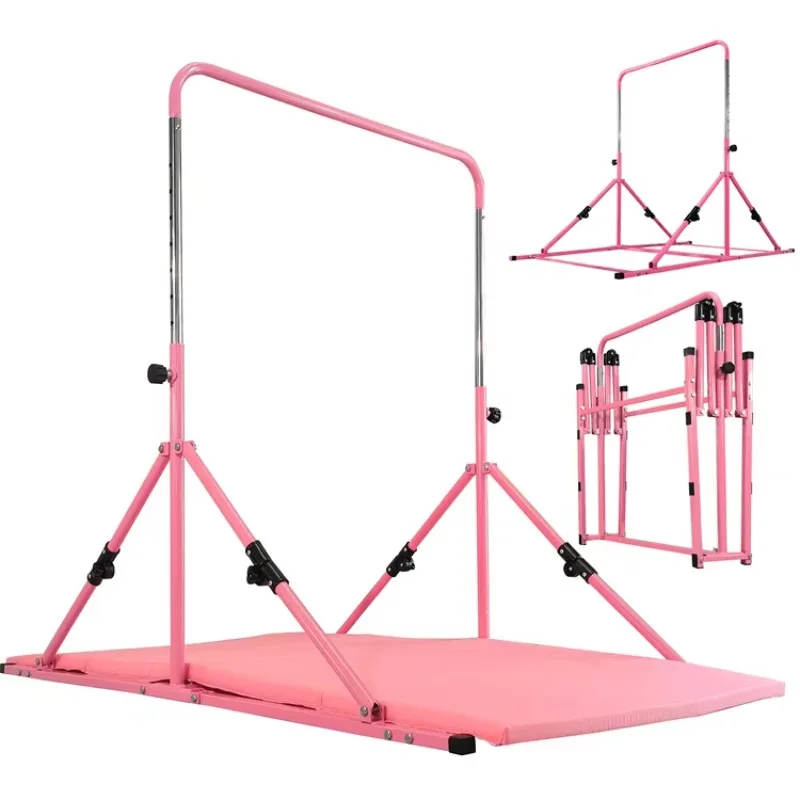 Home Training Movable Adjustable Height Gym Equipment Kids Girls Gymnastic Kip Bar Horizontal