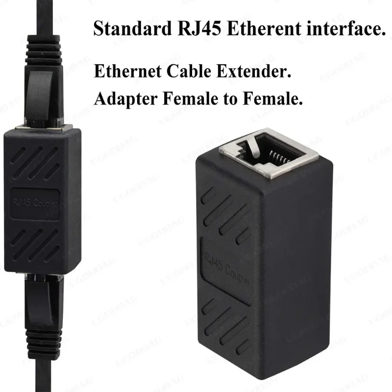 RJ45 Network Cable Coupler RJ45 Adapter Female to Female Ethernet Cable LAN Connector For Cat6 Cat5e in Line Ethernet Coupler