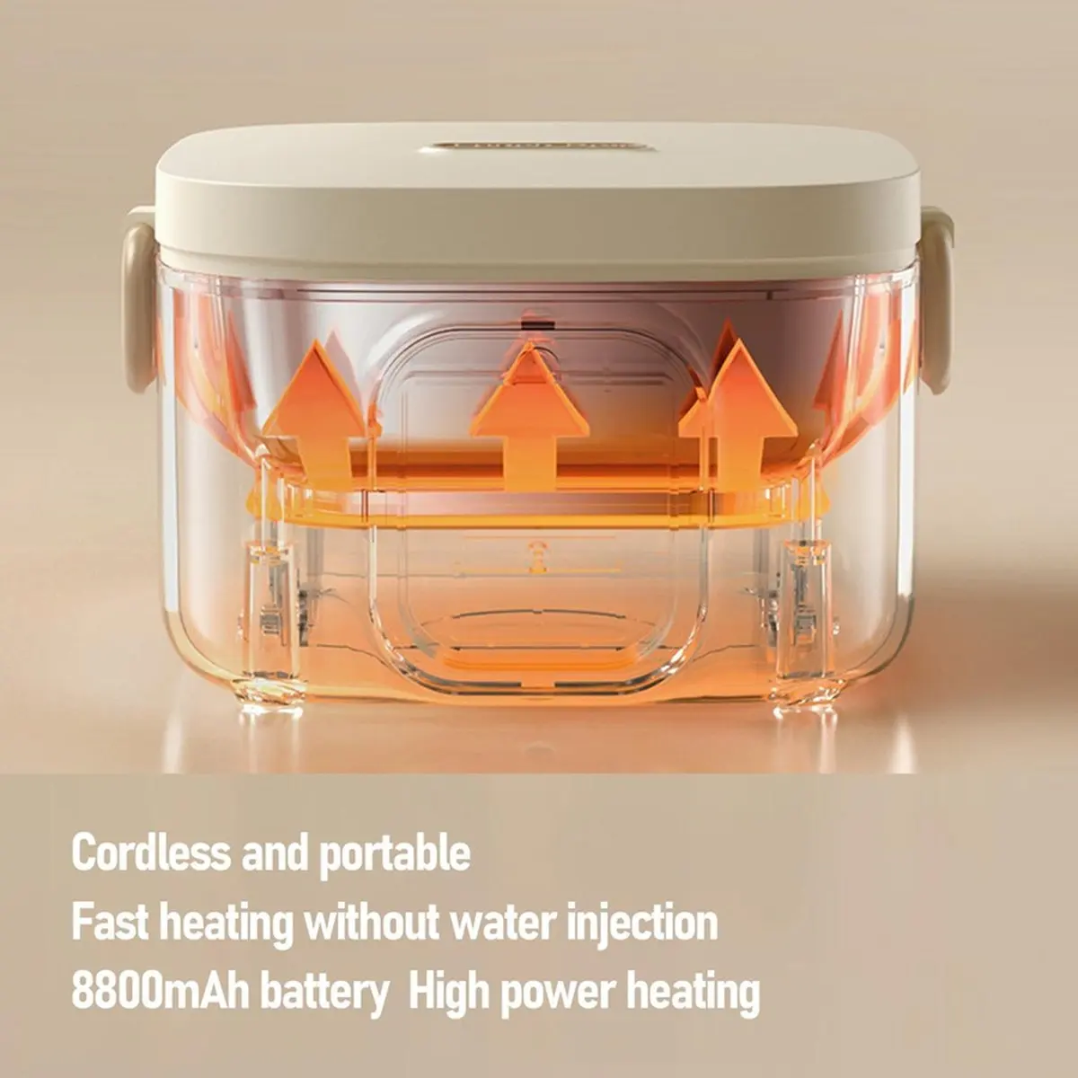 

Умная чаша с постоянной температурой, 500 мл, быстрый нагрев, подогреватель еды, подкладка из нержавеющей стали 304, портативная электрическая уличная чаша