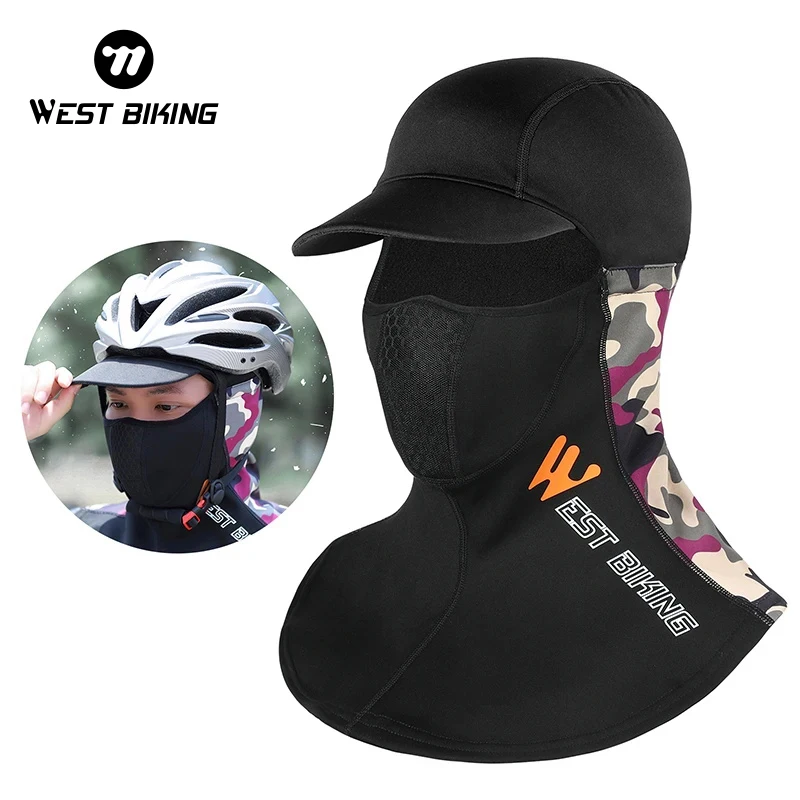 غرب ركوب الدراجات الشتاء الدراجات قبعات الرجال النساء الدافئة الرياضة وشاح مريح بالاكلافا دراجة قناع الوجه تزلج دراجة نارية أغطية الرأس #1