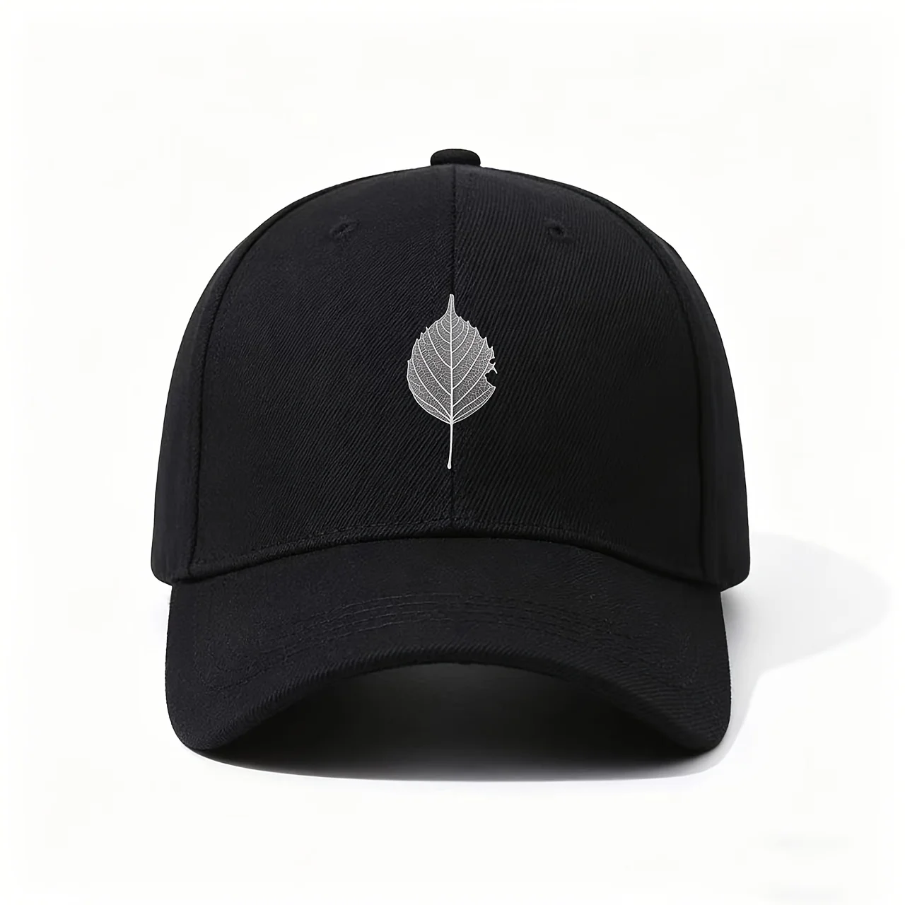 Baseball Cap, Delicate Vein Leaf Nature Minimalist Art Elegant Fresh Aesthetic Peaceful Daily Wear Meaningful Holiday Gift Sun C
