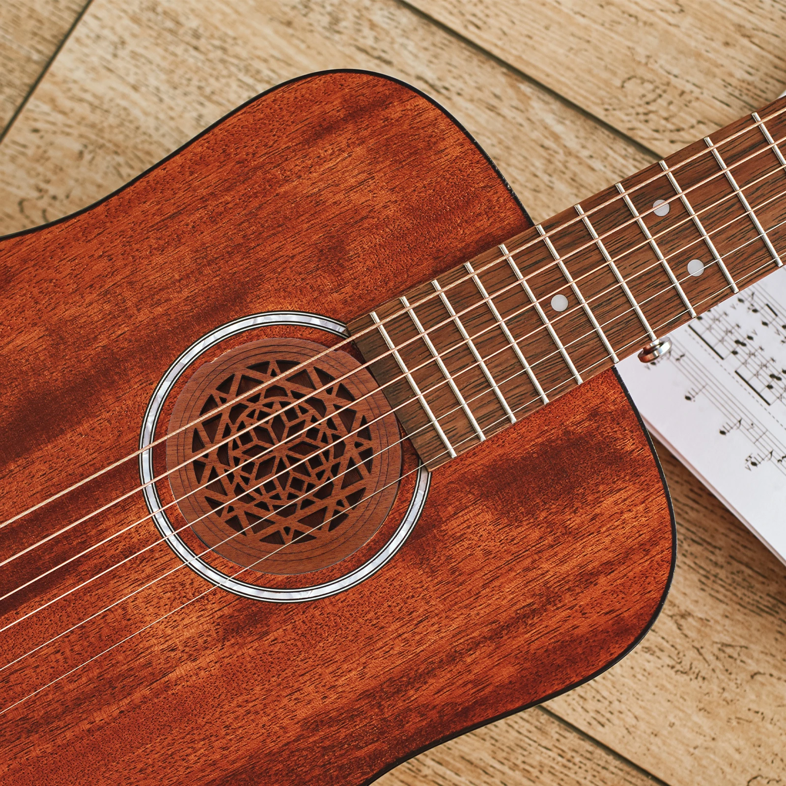 

Wooden Soundhole Cover Carved Design Feedback Reducer Resonator Guitar Parts Accessories Protector Acoustic Electric Guitar Hole