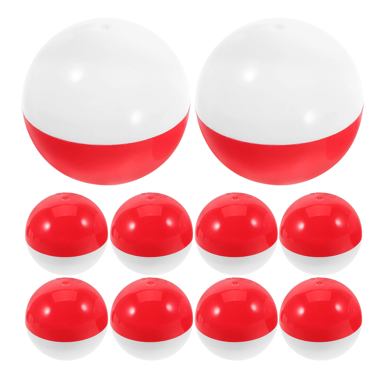 

50pcs Ball Fillable Empty Balls Round Toy Red Party Favor Plastic Containers Decorative Effect