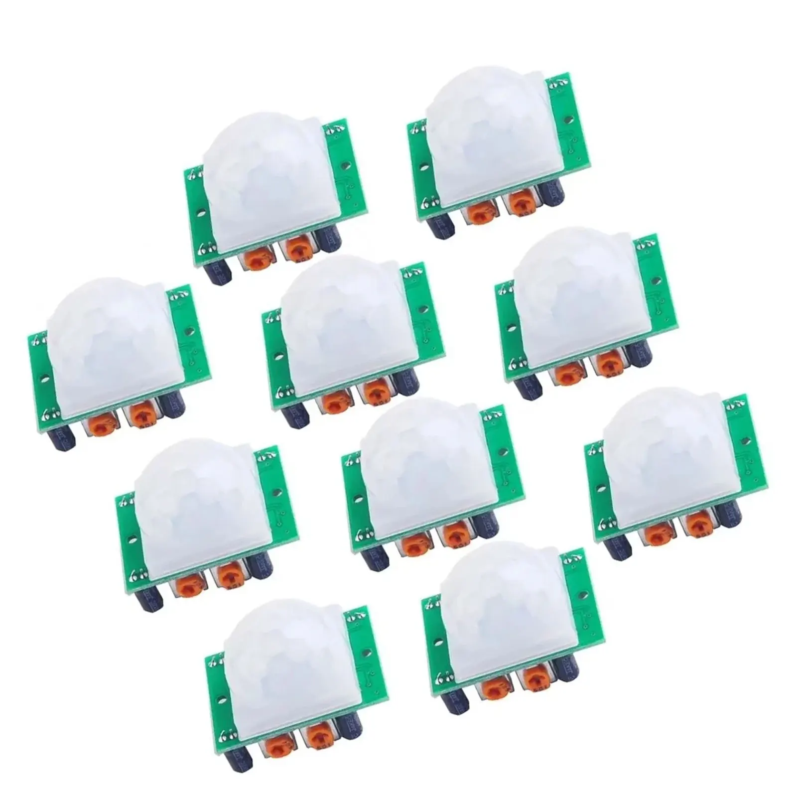 HC-SR501 5 Pack Pyroelectric Infrared PIR Motion Sensor Detector Module Adjustable Sensitivity for Electronic Circuit Projects