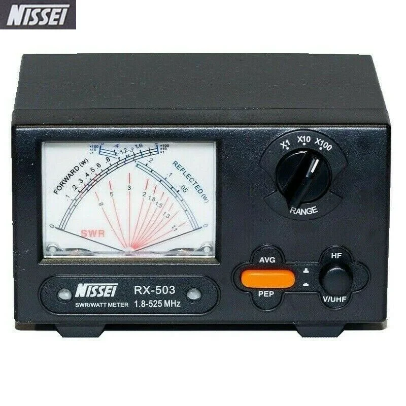 Original NISSEI RX-503 SWR/Watt Meter 1.8-525MHz 2/20/200W RX503 Digital Power Watt Meter for Two Way Radio Walkie Talkie