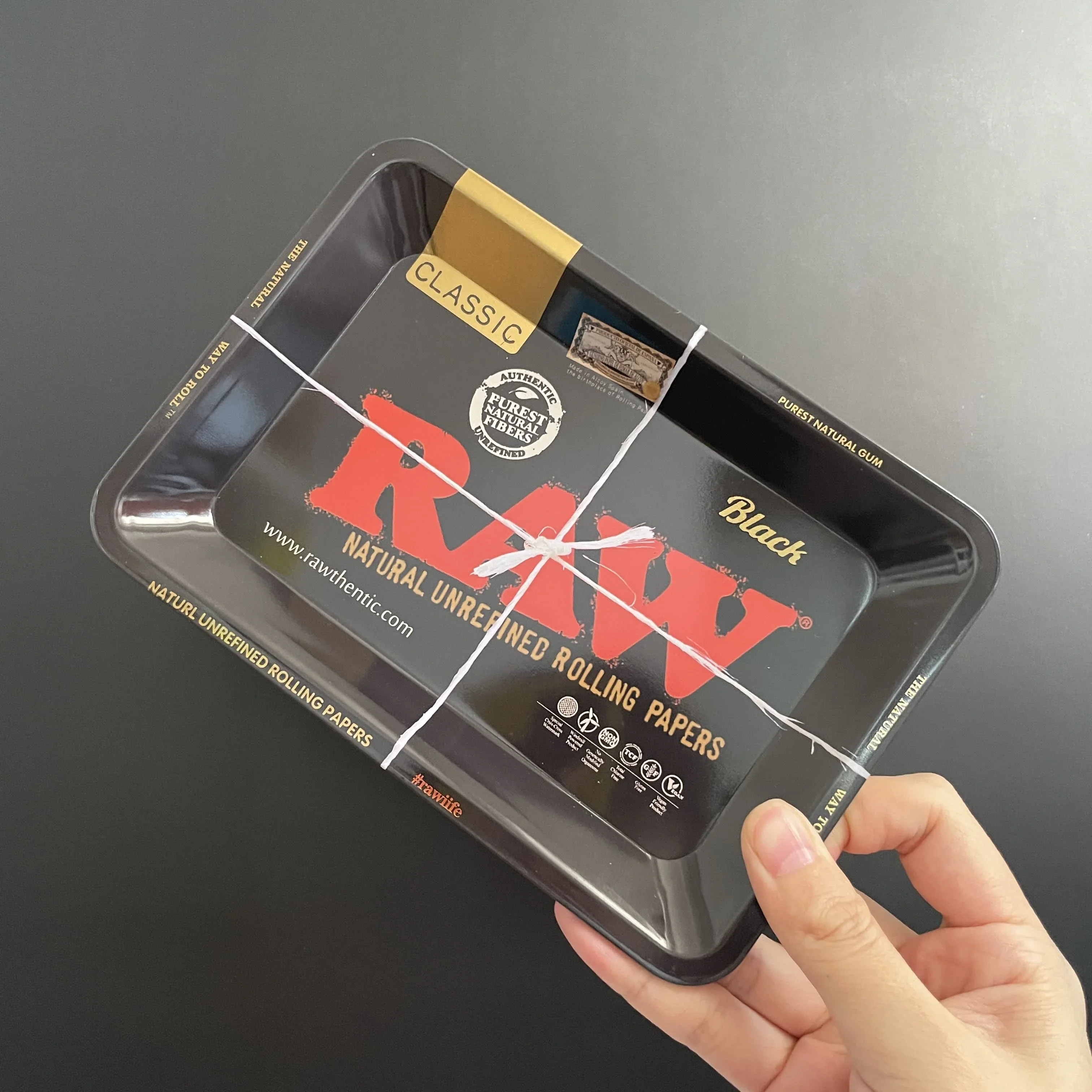 Acessórios colecionáveis para fumar bandeja de rolamento de tabaco 180*125mm