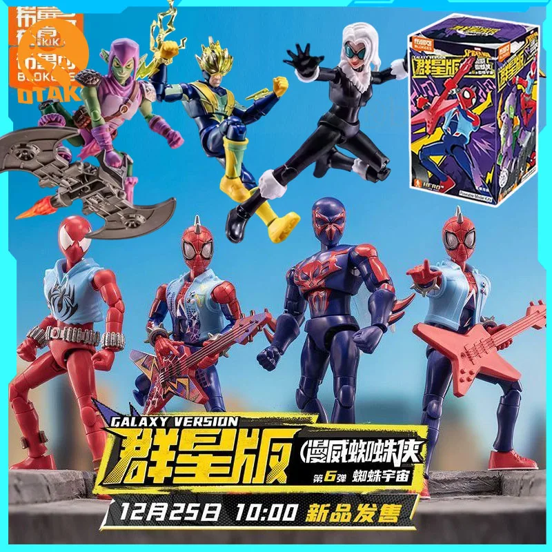 Nuevos Blokees Hobie Brown Spider-Man Green Goblin Sandman Electro Shocker Spider-Man 2099 figura de acción montaje coleccionar juguetes regalos