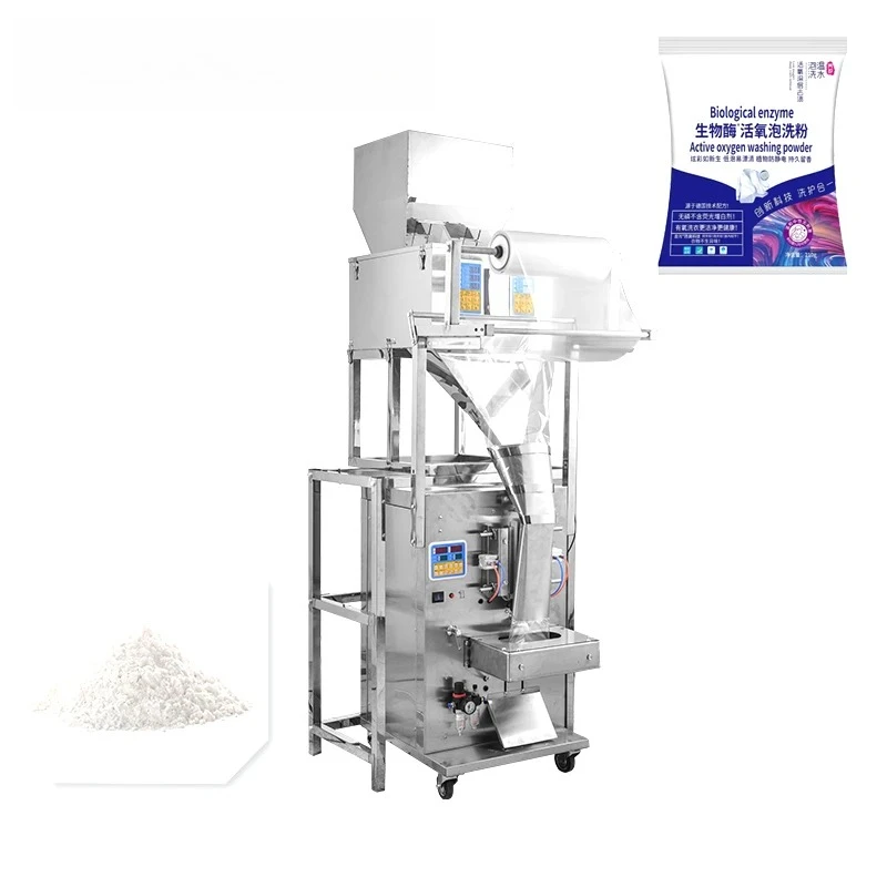 China Semi Automatic Multi-function Biodegradable Food Supplements Inkjet Printer Bags Weighing And Packaging Machines 1kg