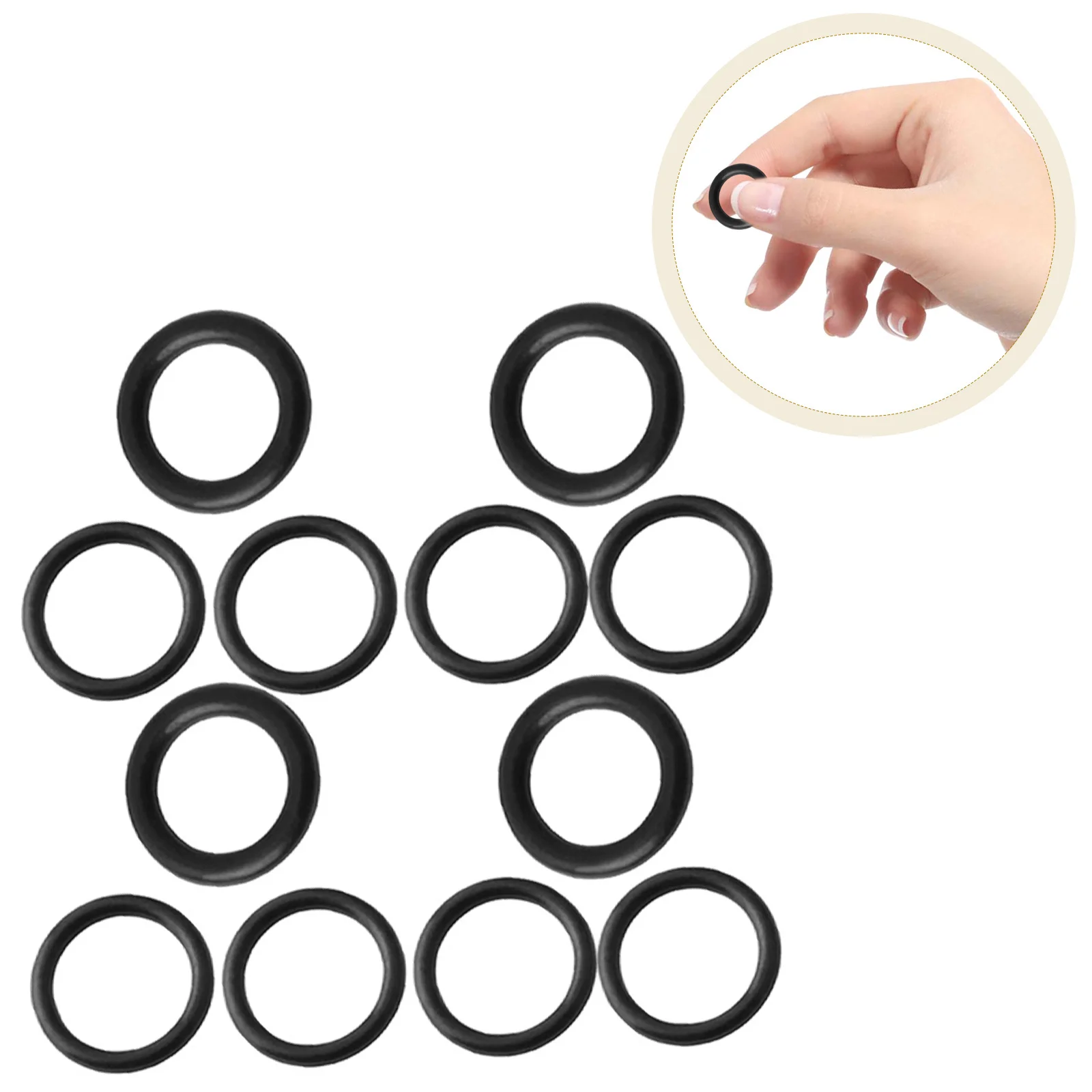 

12pcs Bicycle Disc Brake Seal Kit Black Rubber Gasket Round Heavy Duty High Temp Resistant For Mountain Bike Repair Cycling