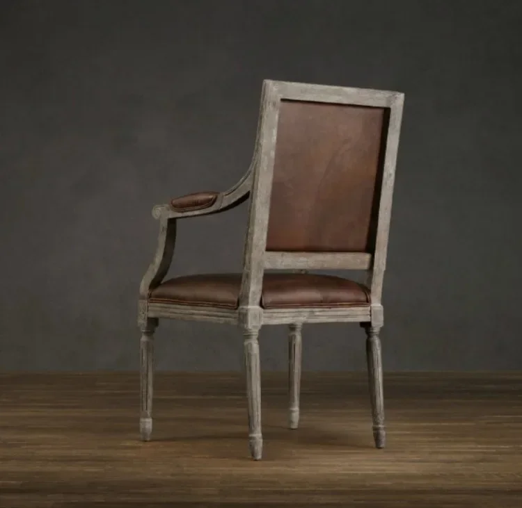 French light luxury home armchair American restaurant creative wedding photo studio sales office negotiation table and chair