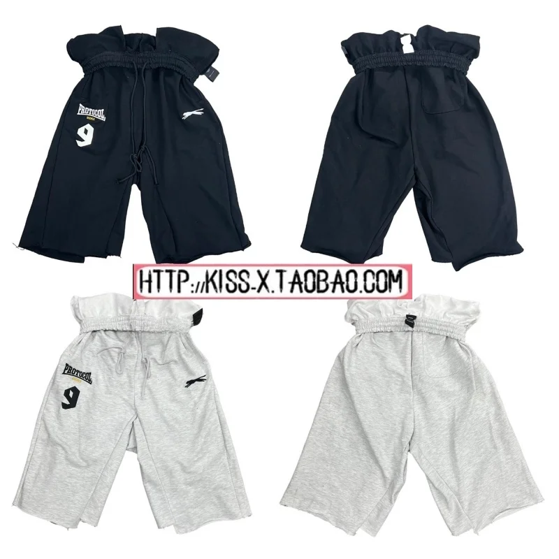 

Модные спортивные брюки 2026 года с 3D-кроем, прямые, повседневные, из хлопка, для пар, с индексом протокола Project Flip, с вырезами по талии, длиной 7/8